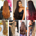 Extensions de cheveux French Curls Cheveux Tressés Ondulés en Spirale